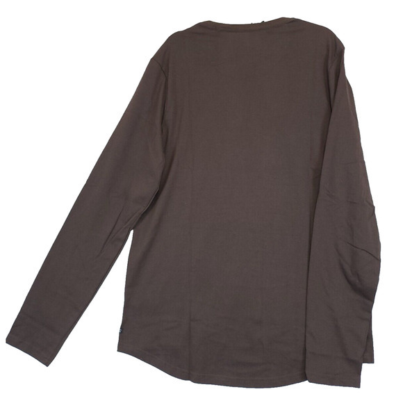 Buffalo David Bitton Long Sleeve T Shirt‎ Crew Neck Men XXL Brown Classic - Picture 2 of 9